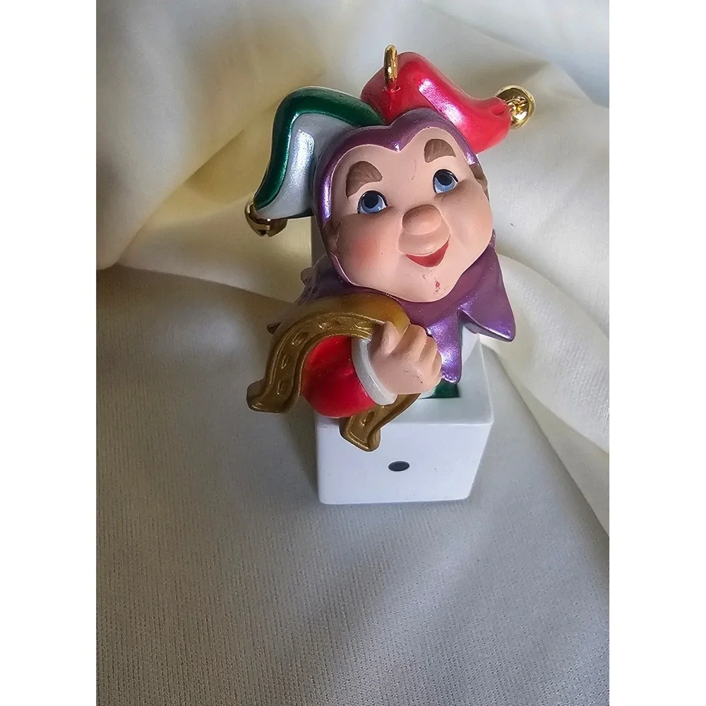Hallmark Keepsake 1990 Jester Jack in the Box Die Ornament Vintage Good Luck